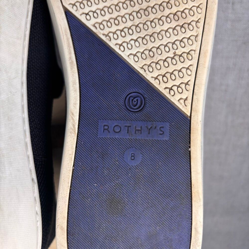 Rothy's The Original Slip On Sneaker Black‎ Knit Shoes Classic Casual Women's 8 - Picture 9 of 11